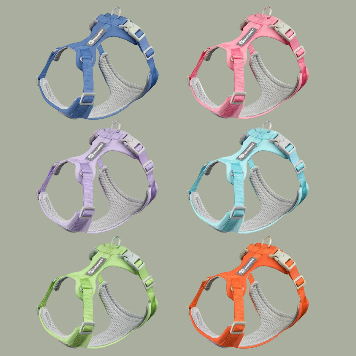 Whippet Anti-Slip Dog Harness Lightweight Dog Harness Breathable and Durable Adjustable Vest for Medium-Sized Dog Greyhounds