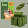 Pet compost garbage bag new color box dog poop bag without printing biodegradable dispenser box packaging