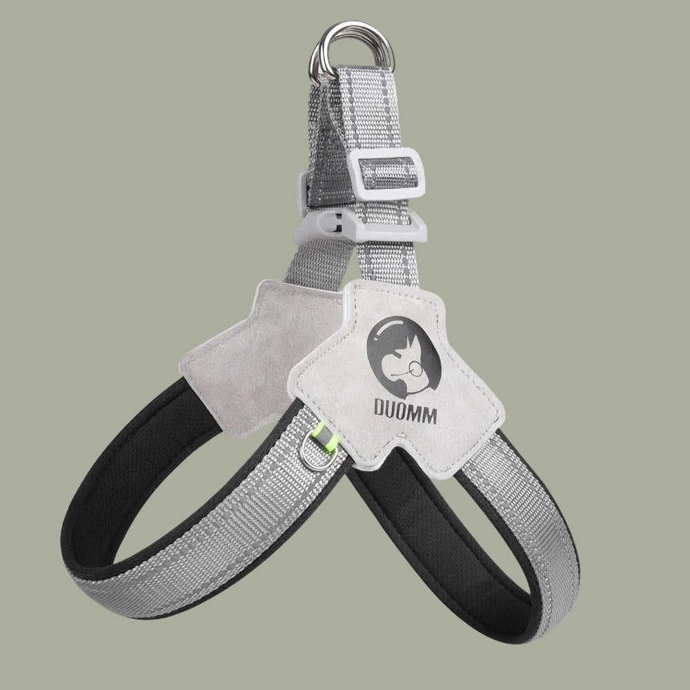 Saddle style dog chest harness breathable reflective dog harness