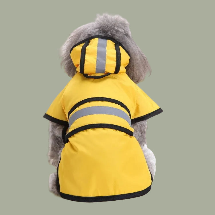Dog Raincoat Reflective Dog Clothes Small Dog Bibi Teddy Four Seasons Universal Raincoat Pet Supplies