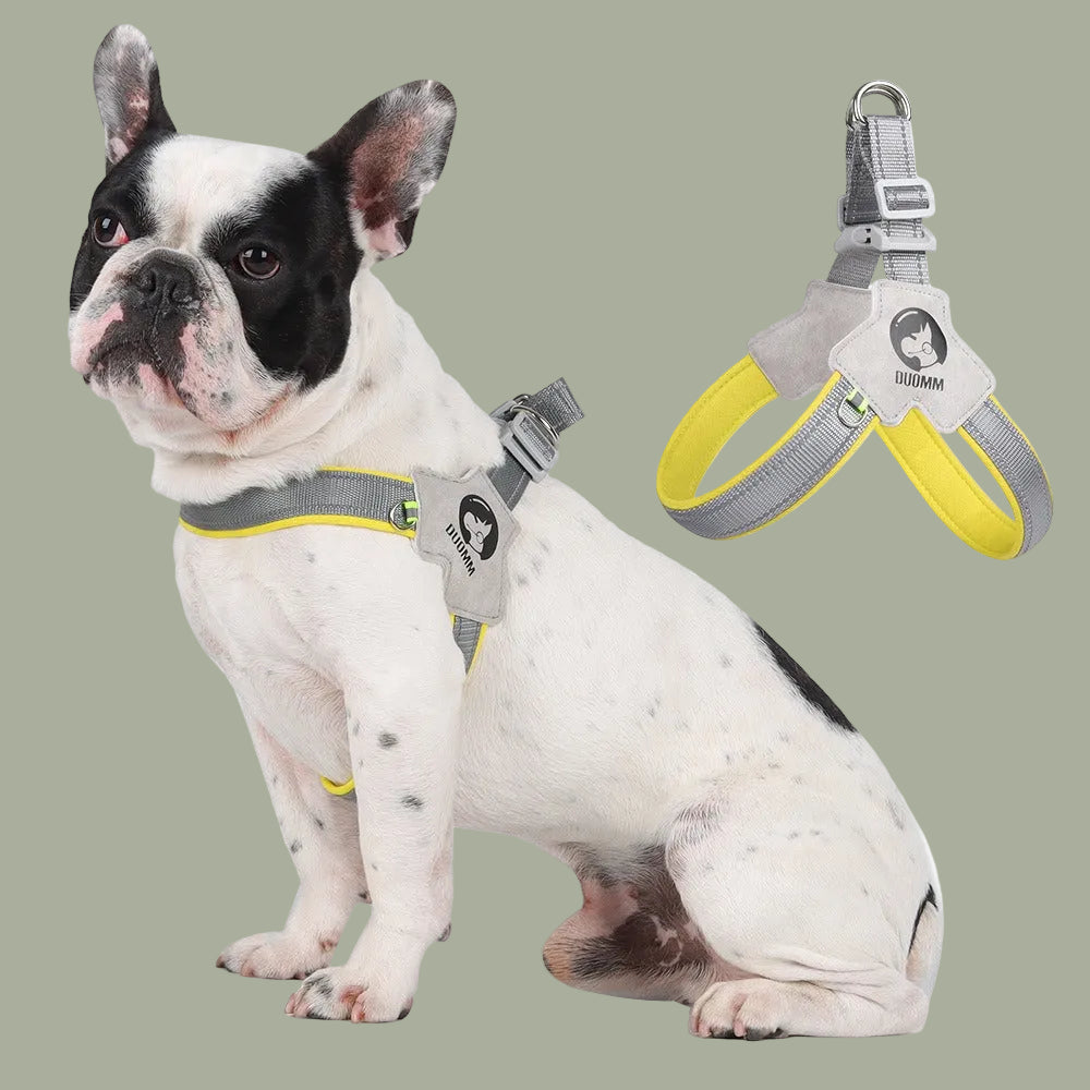 Saddle style dog chest harness breathable reflective dog harness
