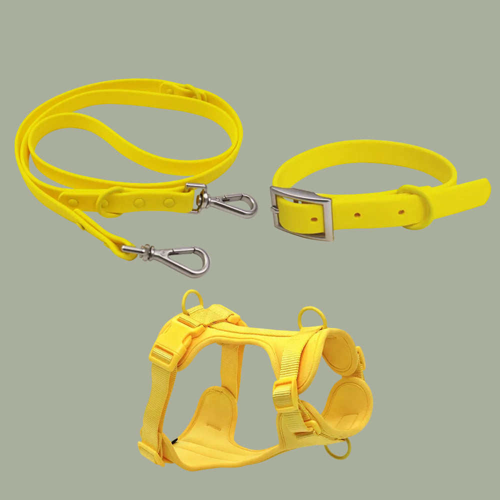 New Waterproof PVC Pet Dog Leash Small And Medium-Sized Dog Anti Bite Chest Strap Dog Leash