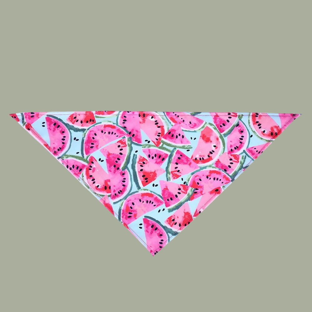 Fruit Print Pet Dog Bandana Small Dog Cat Scarf Adjustable Cotton Dog Puppy Bandanas Bibs Summer Pet Dog Grooming Accessories