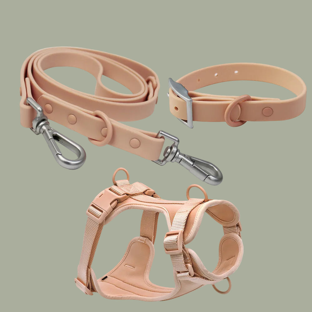 New Waterproof PVC Pet Dog Leash Small And Medium-Sized Dog Anti Bite Chest Strap Dog Leash