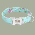 Dog Collar Personalized Nylon Pet Dog Tag Collar Custom Puppy Cat Nameplate ID Collars Adjustable For Medium Large Dogs Engraved