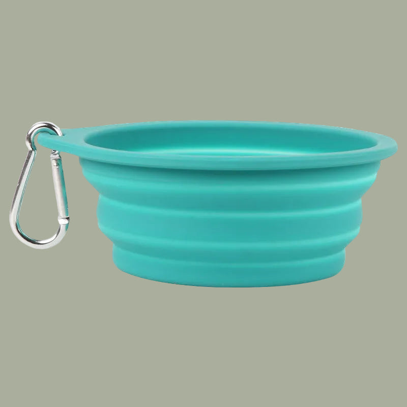 Silicone Foldable Bowl Portable Pet Bowl 600ml Cat Bowl Travel Pet Portable Dog Bowl