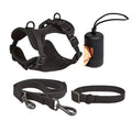 Luxury Waterproof PVC Neoprene Pet Poop Bag Dispenser Set, Dog Harness, Leash Collar Set for Dog, High Quality