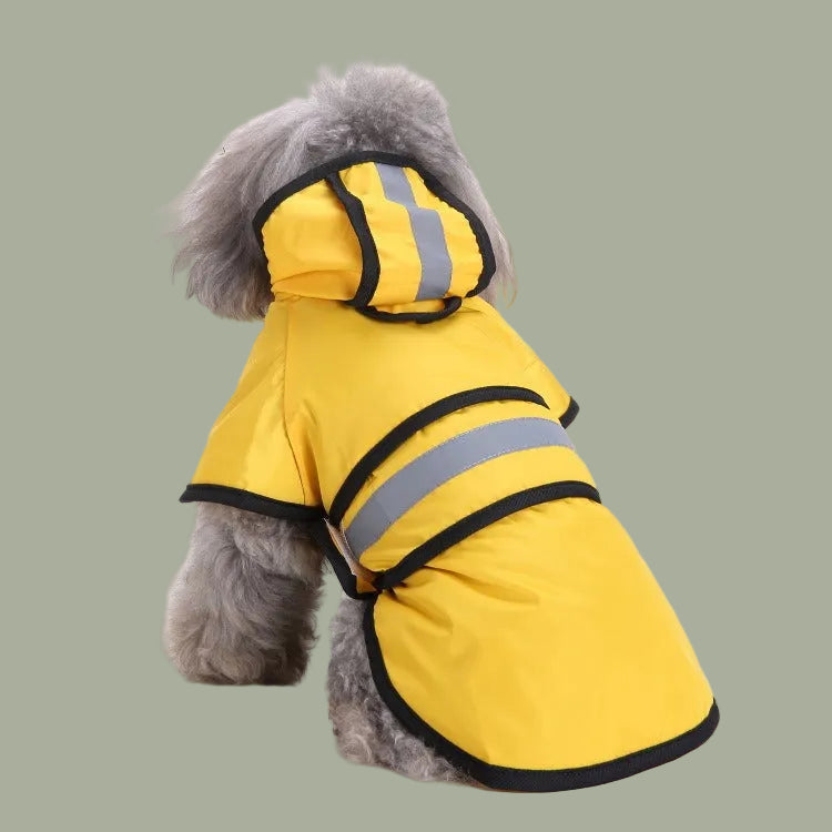 Dog Raincoat Reflective Dog Clothes Small Dog Bibi Teddy Four Seasons Universal Raincoat Pet Supplies