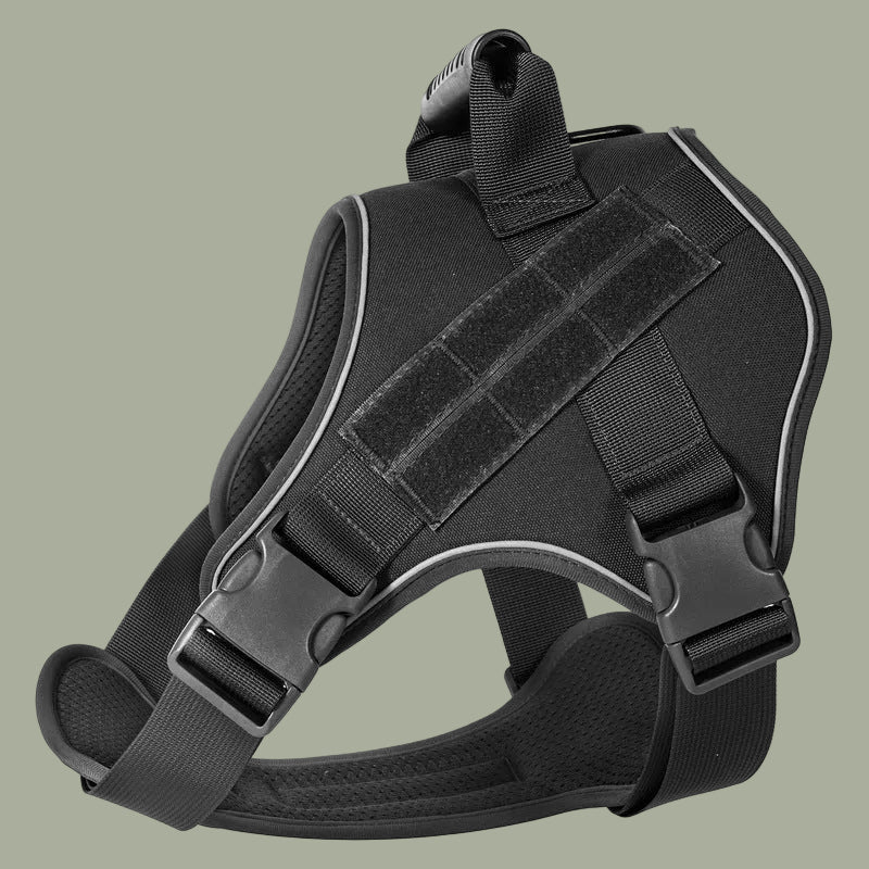 Tactical dog vest: for large dogs (German Shepherd, Golden Retriever) – training, military-style accessories.