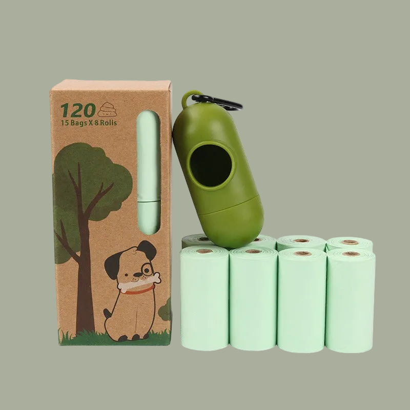 Corn starch biodegradable pet garbage bag unprinted black dog fecal bag picking up feces garbage bag