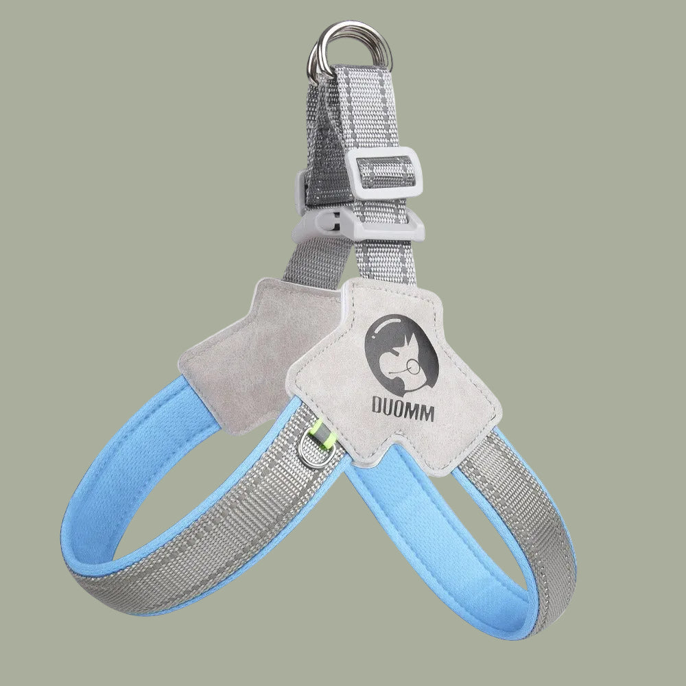 Saddle style dog chest harness breathable reflective dog harness