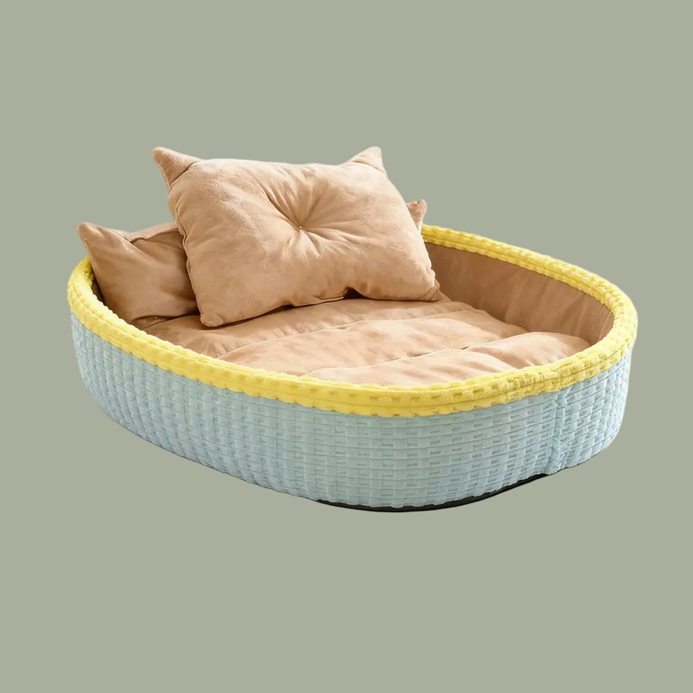 Dog House Winter Warm Dog Bed Half-Enclosed Pet Dog House Cat Bed Pet Mat Pet Cage Pet Enclosure