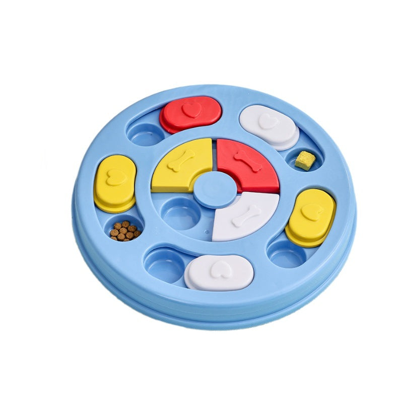 Interactive Slow Feeder Dog Bowl - Puzzle Toy for Pets