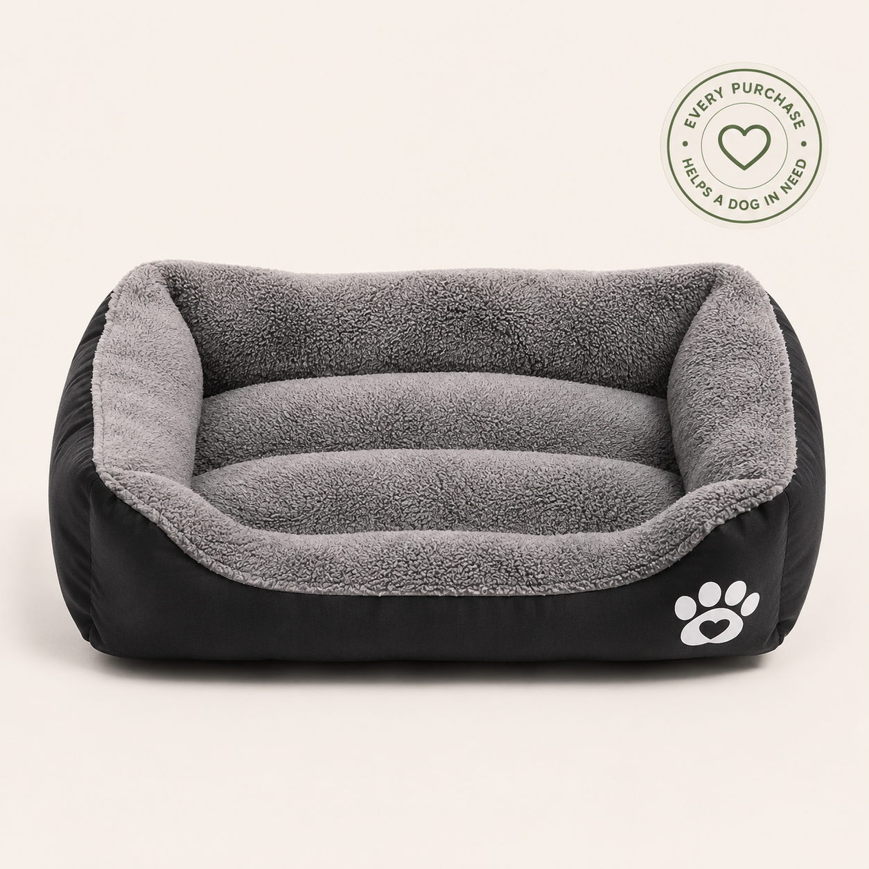 New, soft, and cozy fleece pet bed. Waterproof bottom. Suitable for small, medium & large pets. Keeps pets warm.