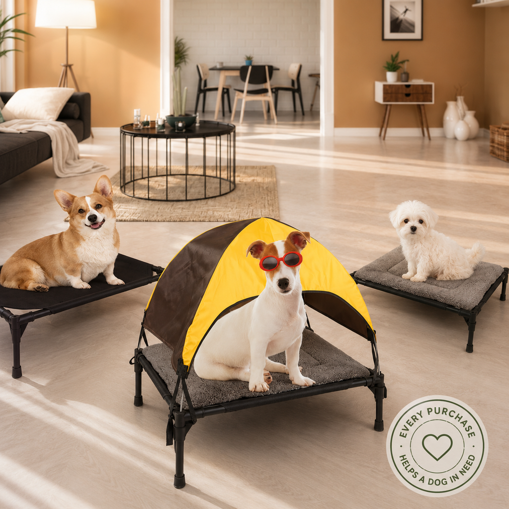 Pet camping marching bed small and medium-sized dogs moisture-proof folding bed cat and dog bed detachable pet tent